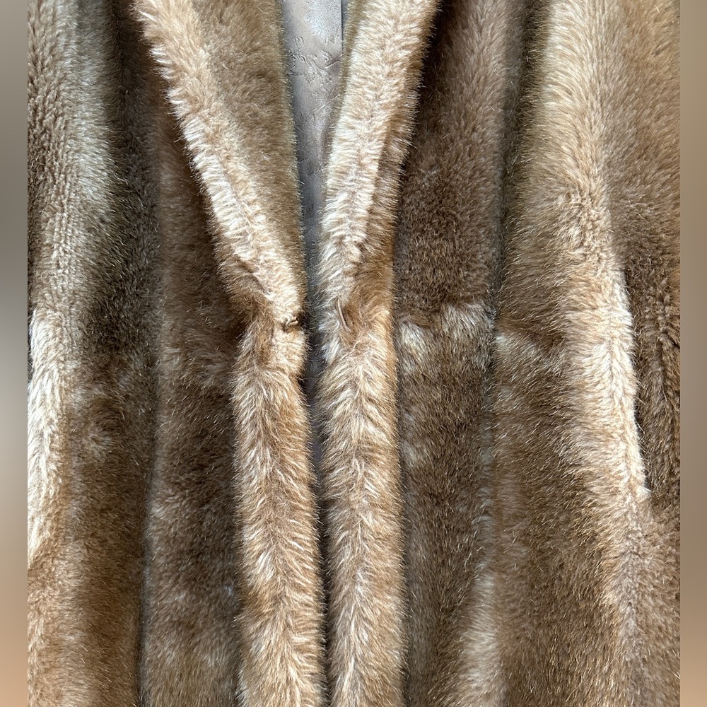 Faux Fur Vintage ‘60s Womens coat Hillmoor NY brand Size L - Picture 4 of 6